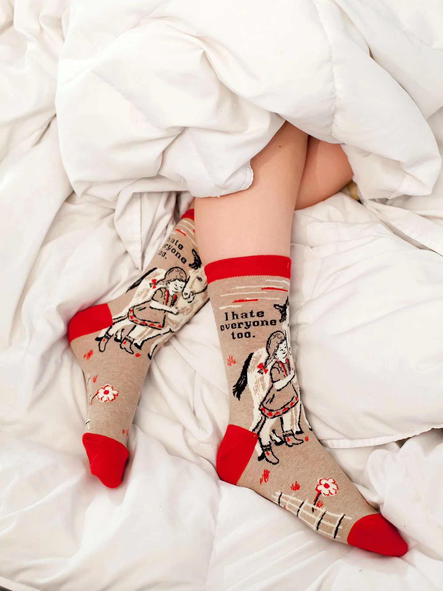 I Hate Everyone Too W-Crew Socks - Image 3