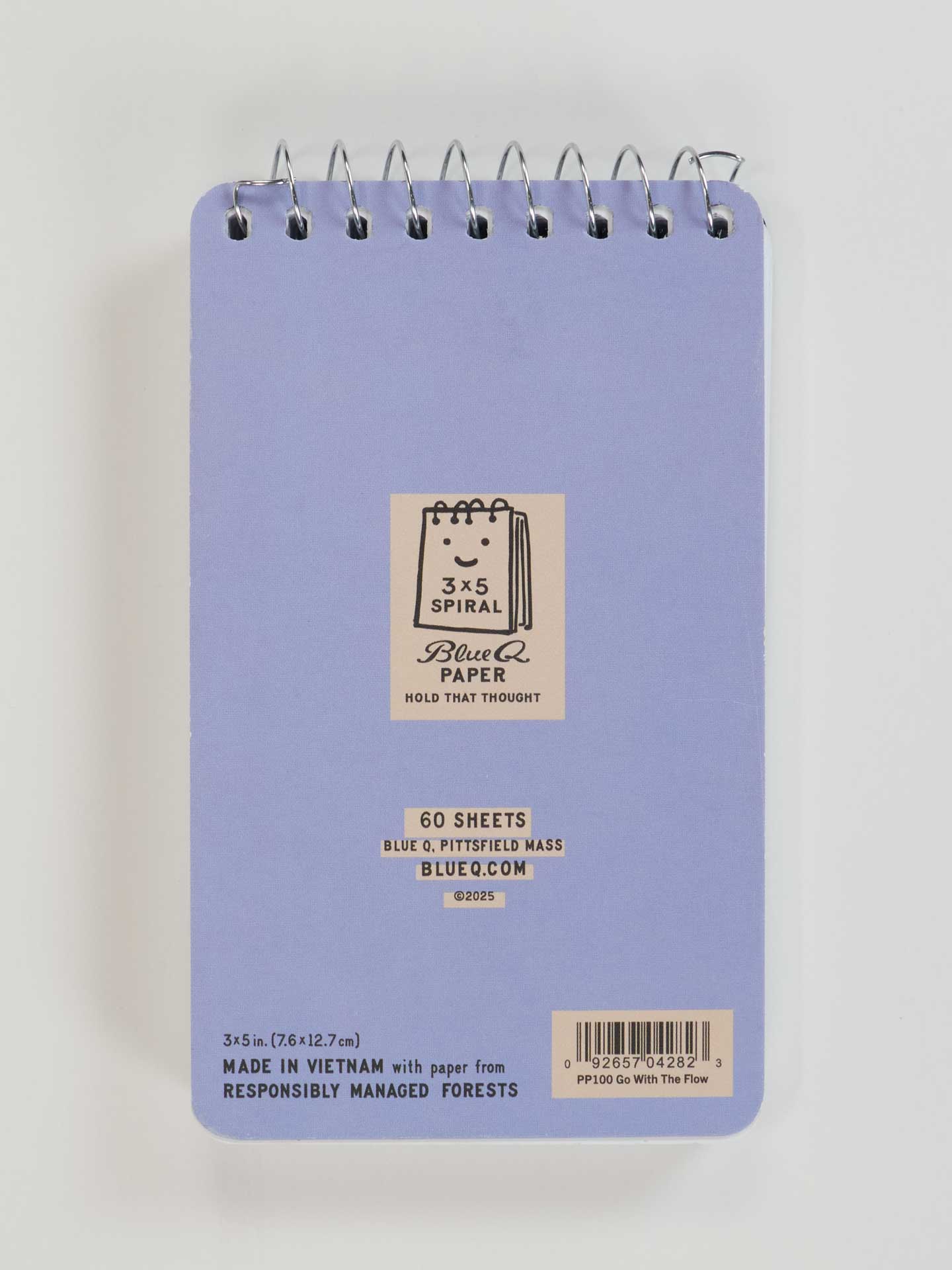 I Love To Go With The Flow. My Flow, Not Yours 3x5 Spiral Notebook - Image 3