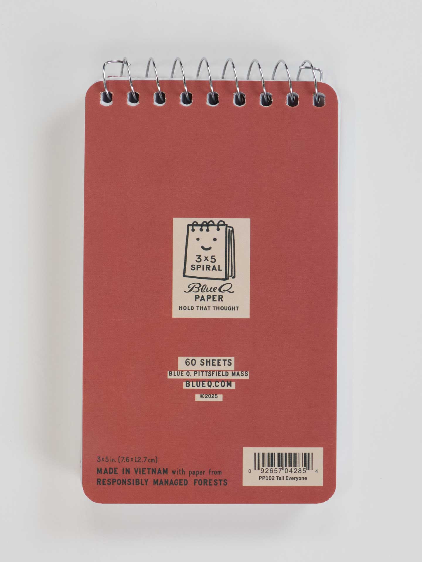 Just Between You And Me I'm Gonna Tell Everyone 3x5 Spiral Notebook - Image 3