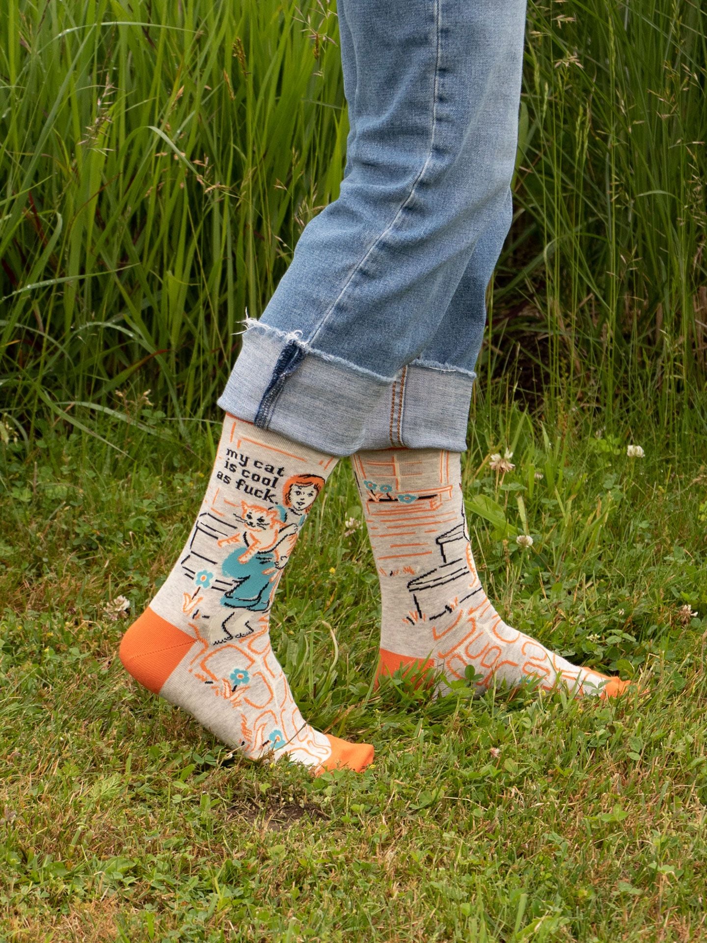 My Cat Is Cool As Fuck W-Crew Socks - Image 4