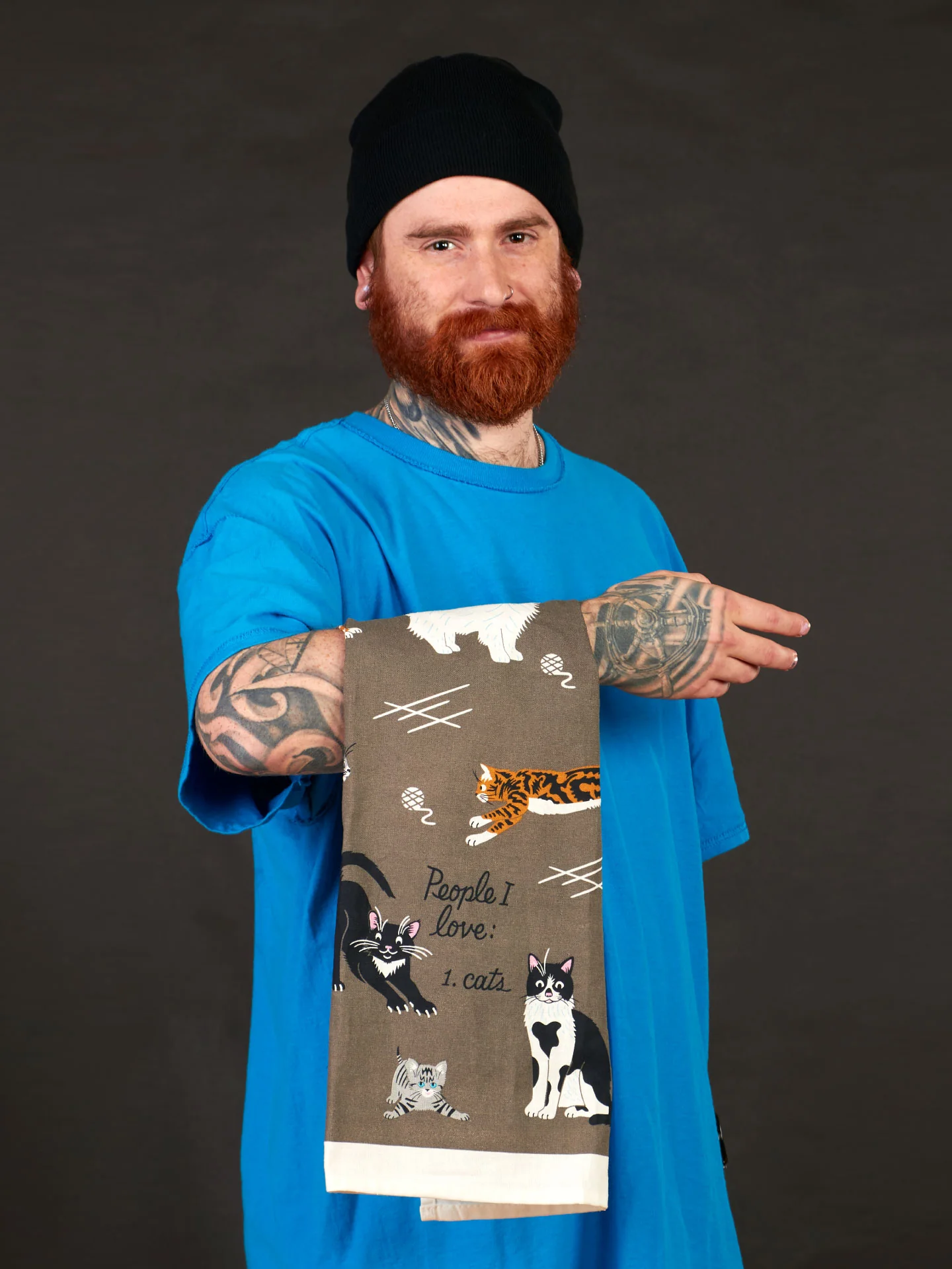 People I Love: Cats Dish Towel - Image 3