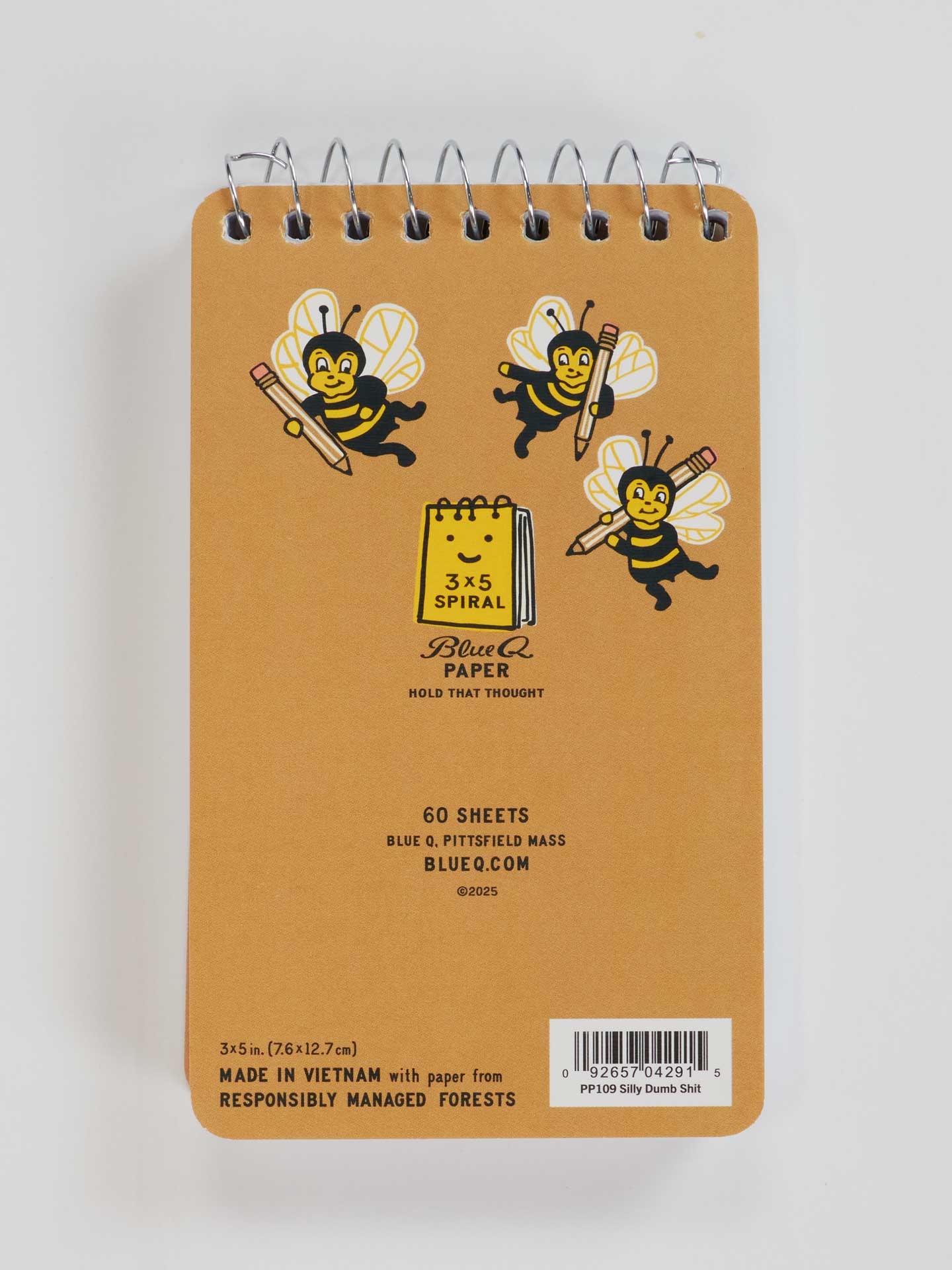 Silly Dumb Shit 3x5 Spiral Notebook - Image 3